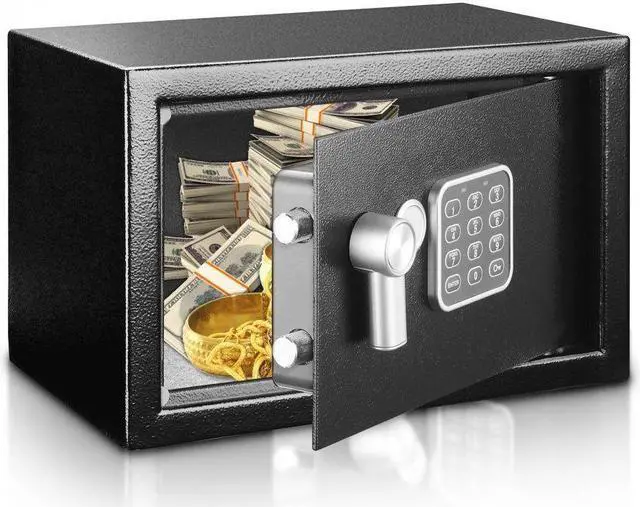 Alt view image 9 of 9 - SereneLife SLSFE15 13.8 x 9.8 x 9.8 in. Compact Electronic Safe Box with Mechanical Override