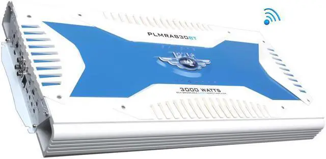 Alt view image 4 of 6 - Pyle Elite Series Waterproof Bluetooth Amplifier, Bridgeable 3000 Watt 8-Channel Amp
