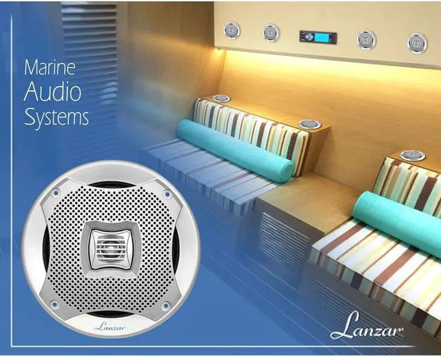 Alt view image 6 of 10 - LANZAR AQ6CXW Lanzar Marine 6.5â€ 2-Way Speakers (White)