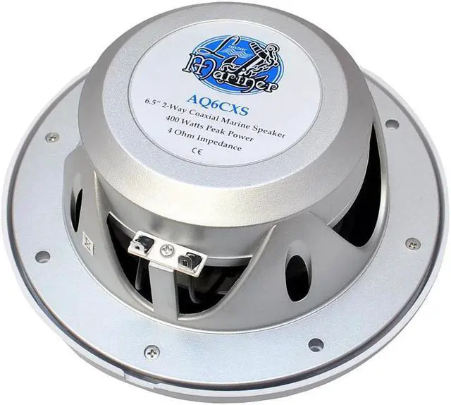 Alt view image 5 of 10 - LANZAR AQ6CXW Lanzar Marine 6.5â€ 2-Way Speakers (White)