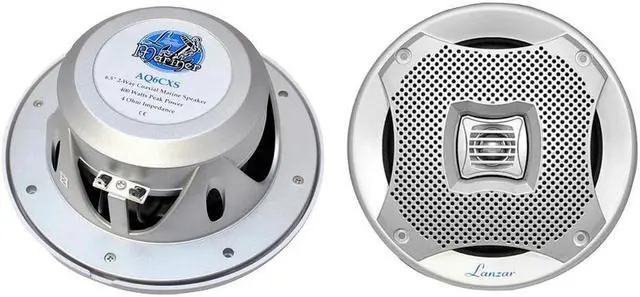 Alt view image 3 of 10 - LANZAR AQ6CXW Lanzar Marine 6.5â€ 2-Way Speakers (White)