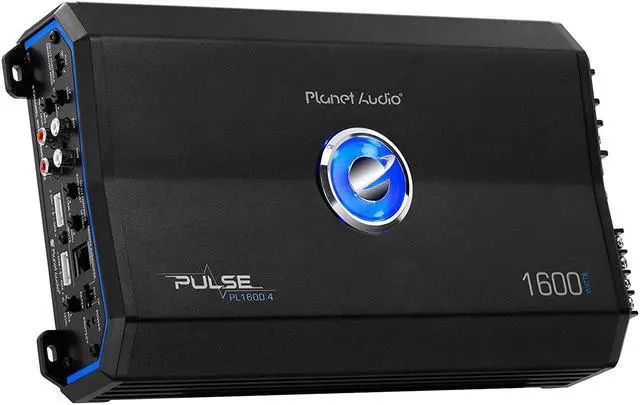 Alt view image 3 of 9 - Planet Audio Pulse 1600 Watt 4 Channel Full Range Class A/B Car Audio Amplifier