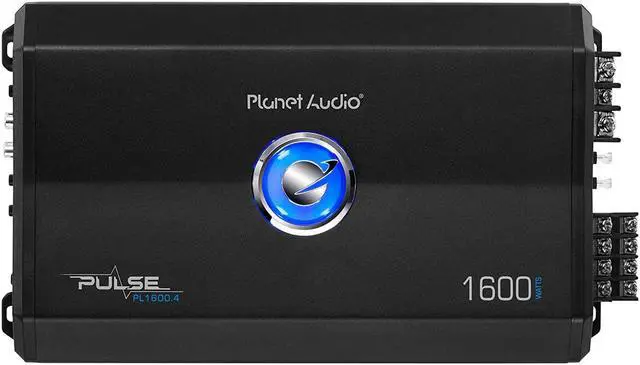 Alt view image 2 of 9 - Planet Audio Pulse 1600 Watt 4 Channel Full Range Class A/B Car Audio Amplifier