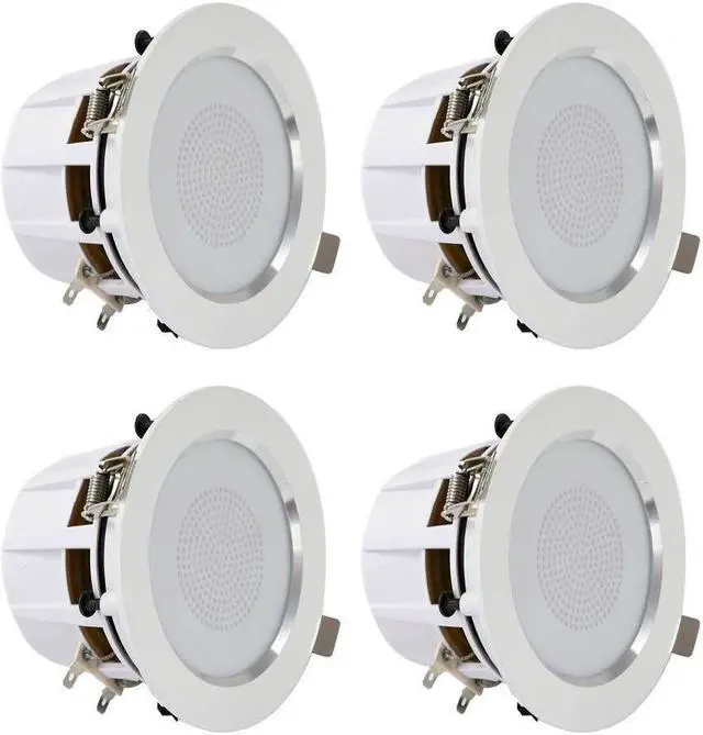 Alt view image 17 of 20 - Pyle PDIC4CBTL35B 3.5 in. Bluetooth Ceiling & Wall Speaker Kit