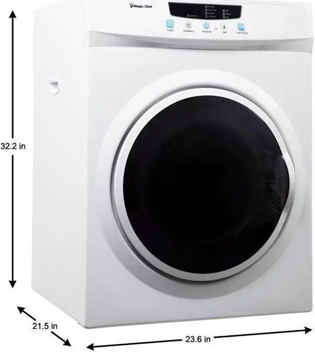 Alt view image 8 of 15 - Magic Chef MCSDRY35W 3.5 Cubic-ft Electric Dryer