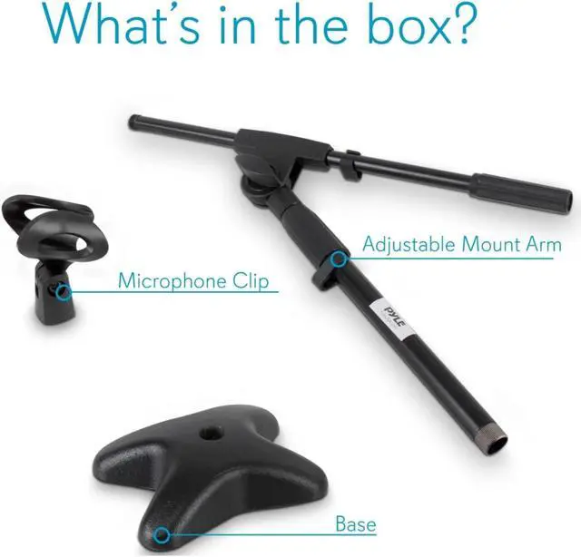Alt view image 13 of 13 - Pyle-Pro PMKS7 Compact Base Microphone Stand