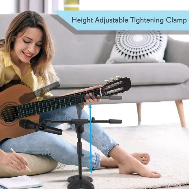 Alt view image 9 of 13 - Pyle-Pro PMKS7 Compact Base Microphone Stand