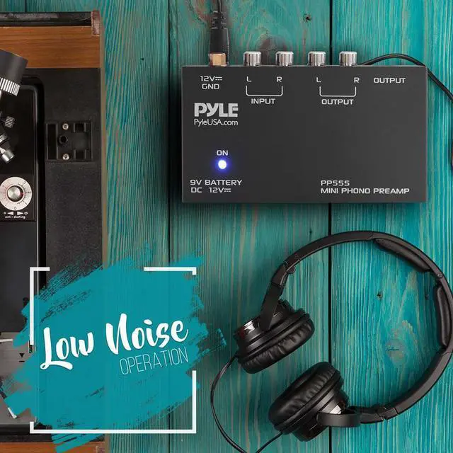 Alt view image 12 of 16 - Pyle - Ultra Compact Phono Turntable Pre-Amplifier w/ 9 V Battery Compartment