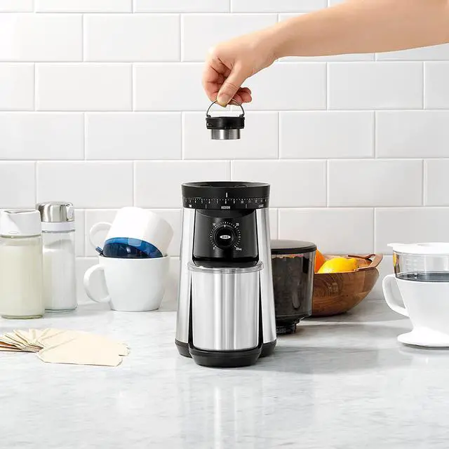 Alt view image 7 of 7 - oxo brew conical burr coffee grinder