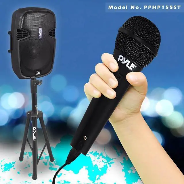 Alt view image 5 of 14 - Pyle PPHP155ST 1500 Watt Portable Bluetooth PA Speaker System with Stand and Mic