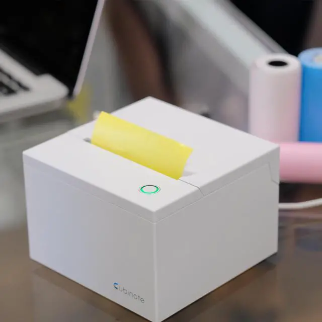Alt view image 11 of 13 - Cubinote Pro Thermal Printer | Inkless Sticky Note Printer | Wi-Fi and Bluetooth Mode | Compatible With iPhone And Android - WHITE