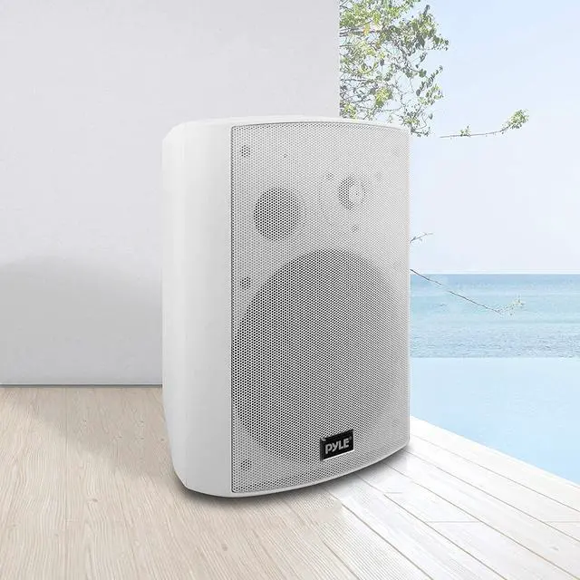 Alt view image 5 of 9 - Pyle PDWR61BTWT Speaker System - 60 W RMS - Wireless Speaker(s) - Wall Mountable - White
