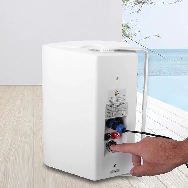 Alt view image 6 of 9 - Pyle PDWR61BTWT Speaker System - 60 W RMS - Wireless Speaker(s) - Wall Mountable - White