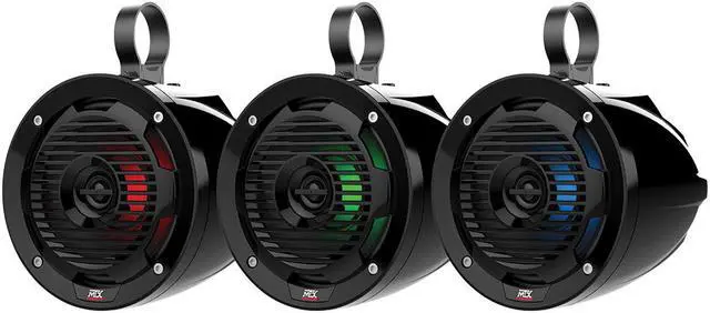 Alt view image 10 of 10 - MTX MUD65PL Cage Mount 6.5" Coaxial Speaker Pair w Changeable Color LED