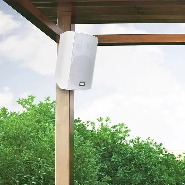 Alt view image 7 of 9 - Pyle PDWR61BTWT Speaker System - 60 W RMS - Wireless Speaker(s) - Wall Mountable - White