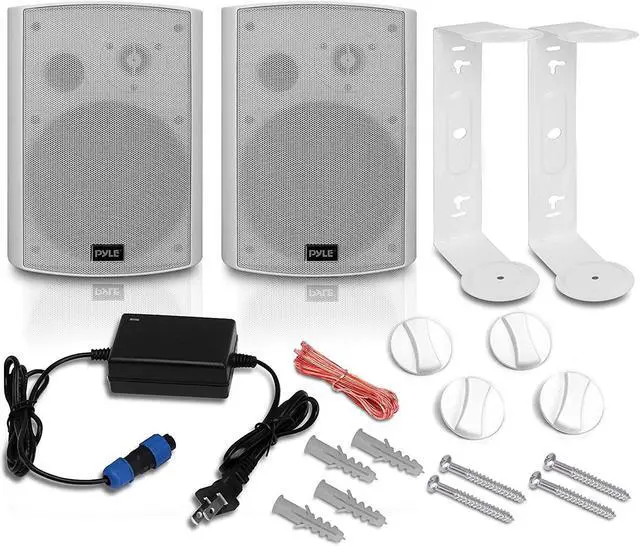 Alt view image 8 of 9 - Pyle PDWR61BTWT Speaker System - 60 W RMS - Wireless Speaker(s) - Wall Mountable - White