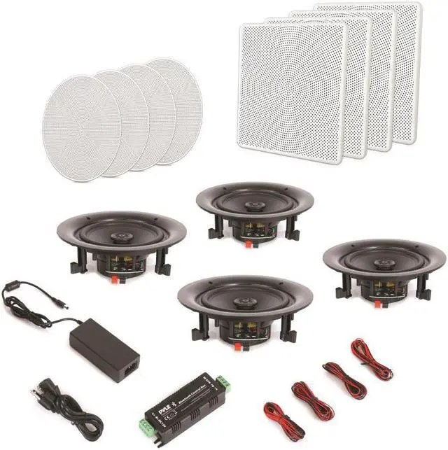 Alt view image 3 of 8 - PYLE HOME PDICBT266 6.5" Bluetooth(R) Ceiling/Wall Speakers, 4 pk