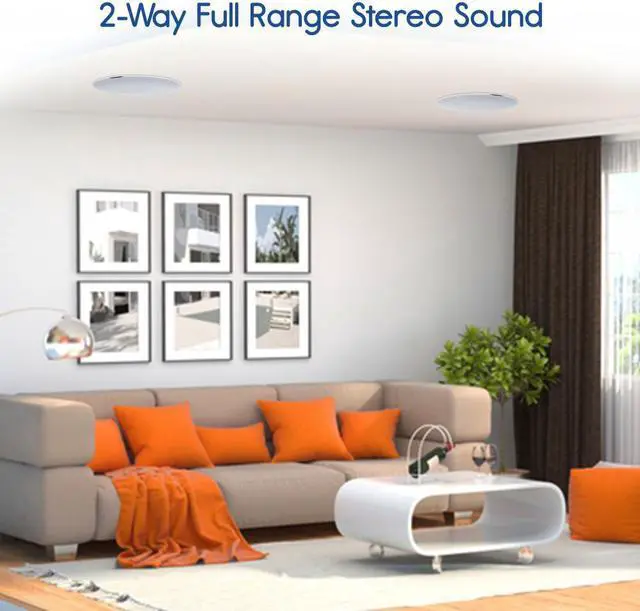 Alt view image 4 of 9 - PYLE PDICBT67 DUAL 6.5IN BT CEILING/WALL SPEAKER KIT