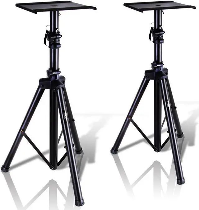 Main image of Pyle PSTND32 Universal Tripod Dual Studio Monitor Speaker Stand Mount Kit, Pair