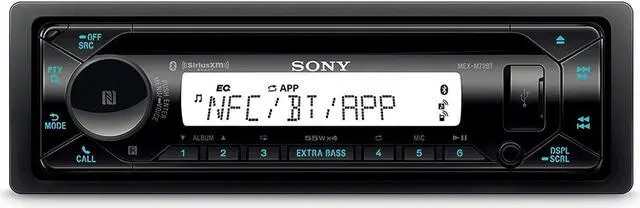 Alt view image 2 of 20 - Sony MEX-M72BT Marine CD Receiver with Bluetooth and SiriusXM Ready