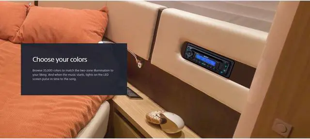 Alt view image 6 of 20 - Sony MEX-M72BT Marine CD Receiver with Bluetooth and SiriusXM Ready