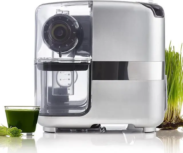 Alt view image 12 of 17 - Omega Cube Nutrition System Juicer Creates Fruit Vegetable & Wheatgrass Juice Slow Masticating Compact Design with Convenient Storage, 200-Watt, Silver