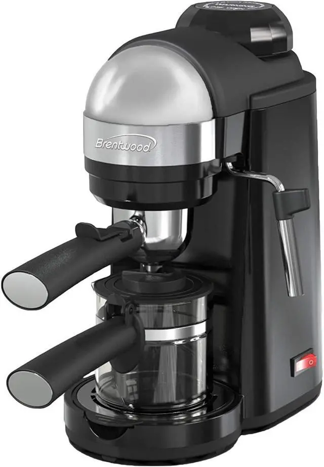 Alt view image 4 of 20 - Brentwood 800 Watt Cappuccino Brewer and Espresso Maker w/ Frothing Wand, Black