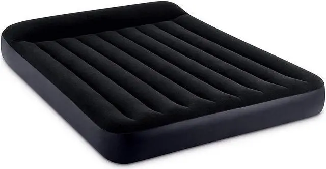 Main image of Intex Dura Beam Pillow Rest Classic Airbed Mattress with Built-In Pump, Queen