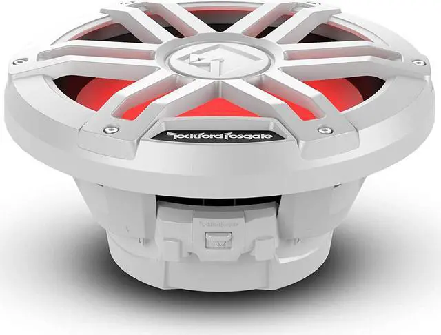 Alt view image 3 of 9 - Rockford Fosgate M1D2-10 10'' Color Optix marine subwoofer, white grille