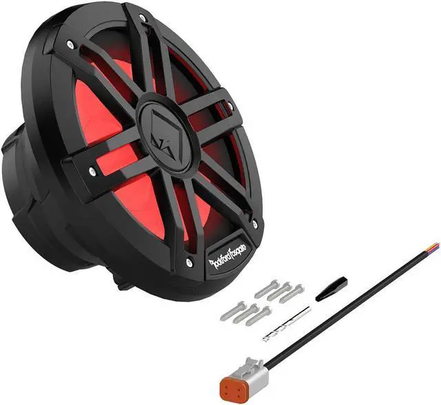 Alt view image 5 of 9 - Rockford Fosgate M1D4-8B Color Optix 8'' DVC 4-Ohm Marine Subwoofer - Black