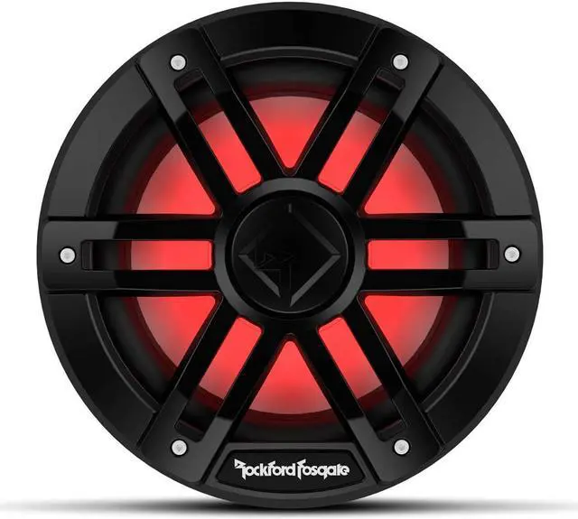 Alt view image 2 of 9 - Rockford Fosgate M1D4-8B Color Optix 8'' DVC 4-Ohm Marine Subwoofer - Black