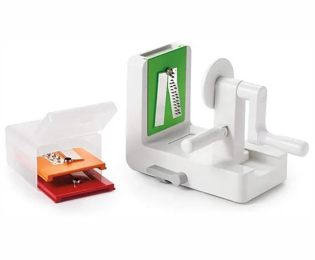 Alt view image 13 of 19 - OXO Good Grips 3-Blade Tabletop Spiralizer with StrongHold Suction