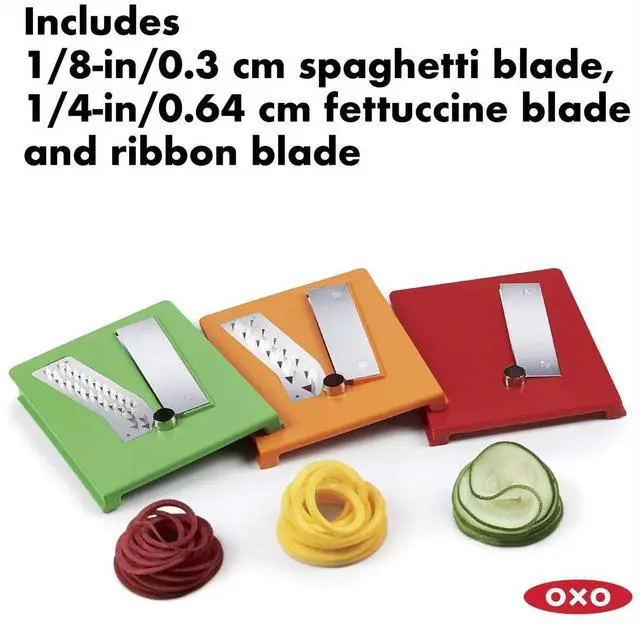 Alt view image 15 of 19 - OXO Good Grips 3-Blade Tabletop Spiralizer with StrongHold Suction