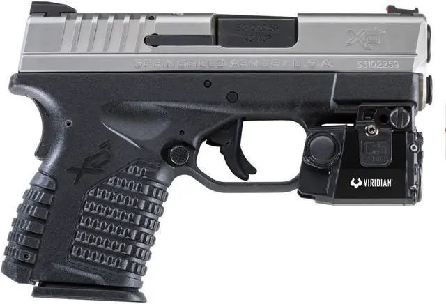 Alt view image 3 of 5 - Viridian C5L 1 Mile Range Handgun Laser Sight and Tactical Gun Light w/ Holster