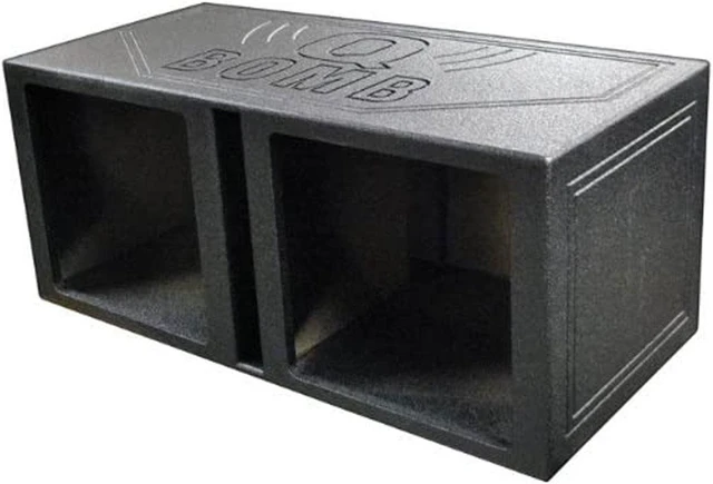 Alt view image 3 of 5 - Qpower QBOMB15VSQ Dual Square 15" Vented Qbomb Empty Enclosure
