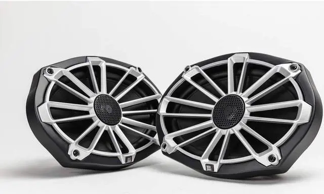 Alt view image 7 of 20 - MB Quart NP1-169 Nautic Premium Waterproof 6x9 Inch Marine Speakers (black, Pair) With 3 Grill Colors Included.