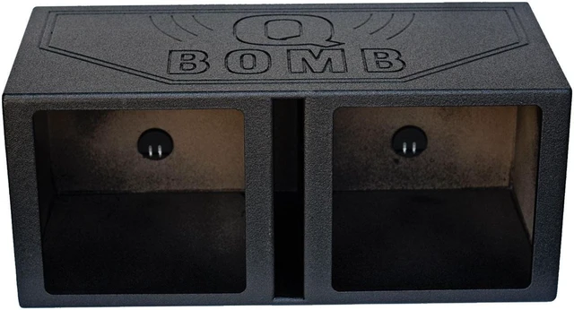 Alt view image 4 of 5 - Qpower QBOMB15VSQ Dual Square 15" Vented Qbomb Empty Enclosure