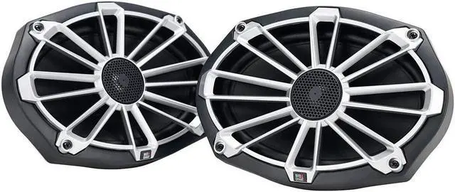 Alt view image 6 of 20 - MB Quart NP1-169 Nautic Premium Waterproof 6x9 Inch Marine Speakers (black, Pair) With 3 Grill Colors Included.