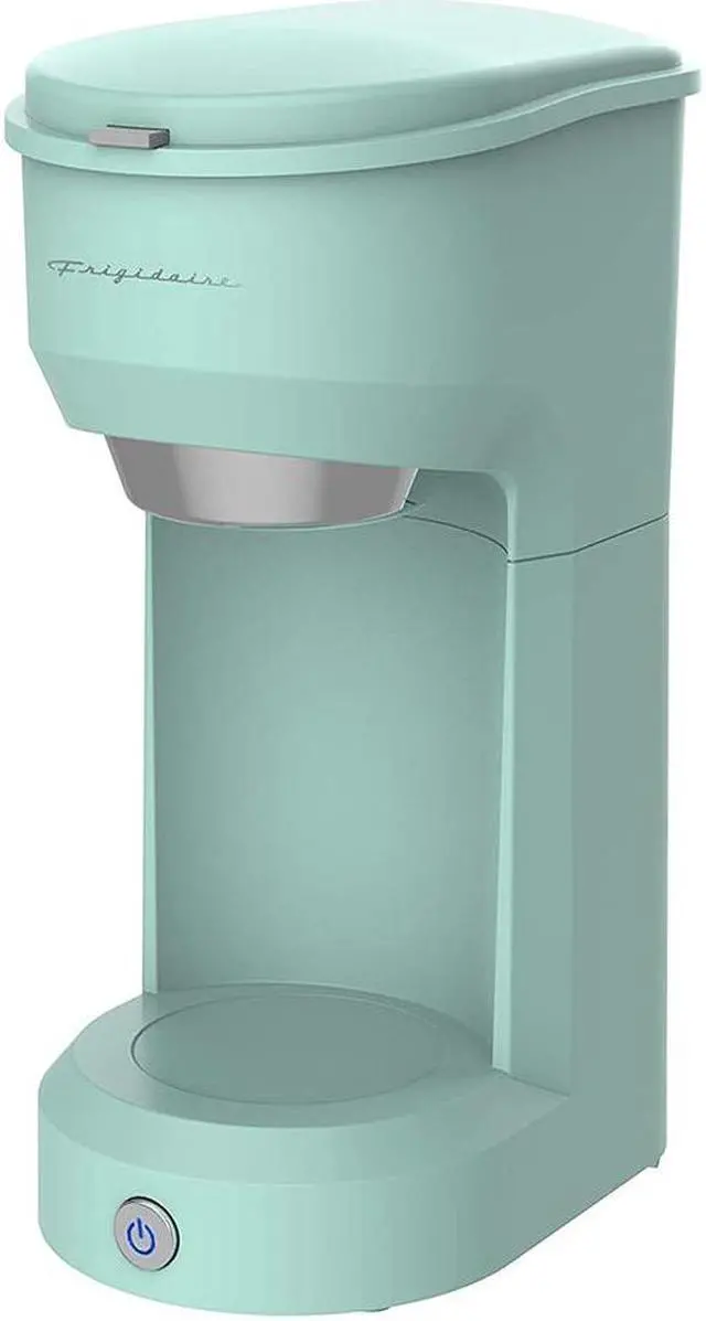 Alt view image 2 of 9 - Frigidaire ECMK088 Retro 1 Cup Single Serve Coffee Maker with Brew Basket, Mint
