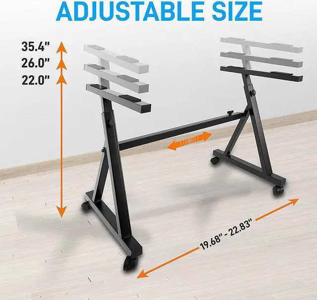 Alt view image 5 of 6 - Pyle Adjustable Height Z Style Organ Keyboard Stand with Locking Wheels, Black