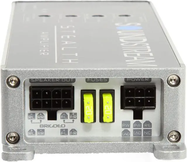 Alt view image 3 of 5 - Soundstream ST4.1200D Stealth Series 1200W Class D 4 Channel Car Audio Amplifier