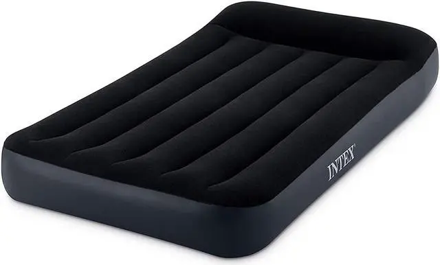 Alt view image 3 of 4 - Intex Dura Pillow Rest Classic Blow Up Mattress Air Bed with Built In Pump, Twin