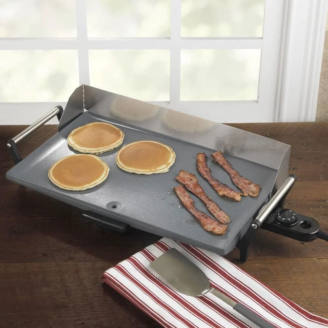 Alt view image 7 of 12 - BroilKing Pro Gray Griddle With Stainless Handles And Backsplash - PCG-10