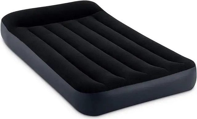 Main image of Intex Dura Pillow Rest Classic Blow Up Mattress Air Bed with Built In Pump, Twin