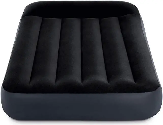 Alt view image 2 of 4 - Intex Dura Pillow Rest Classic Blow Up Mattress Air Bed with Built In Pump, Twin