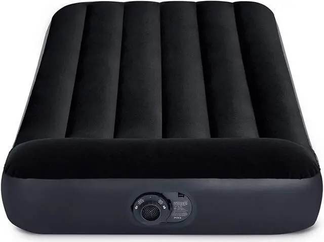 Alt view image 4 of 4 - Intex Dura Pillow Rest Classic Blow Up Mattress Air Bed with Built In Pump, Twin