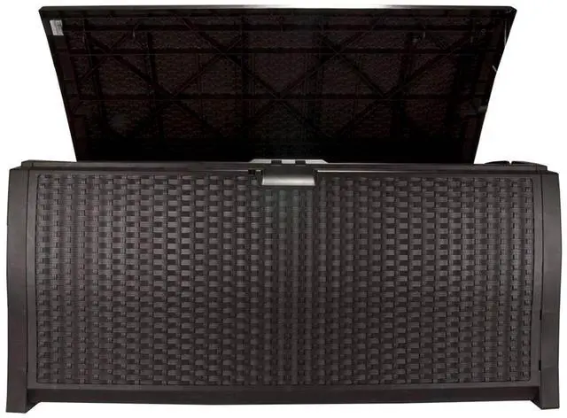 Alt view image 12 of 19 - Suncast DBW9200 Large Deck Box - 13.23 cu ft - 50" x 25.5" x 25.5" - Java