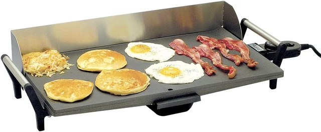 Alt view image 5 of 12 - BroilKing Pro Gray Griddle With Stainless Handles And Backsplash - PCG-10