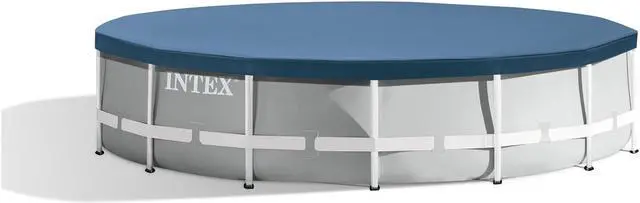 Alt view image 5 of 7 - Intex 28032E 15 Foot Round Above Ground Swimming Pool Cover, (Pool Cover Only)