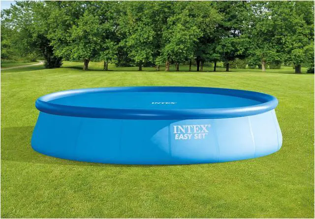 Alt view image 11 of 11 - Intex 12 Ft Round Easy Set and Metal Frame Swimming Pool Solar Tarp, Cover Only